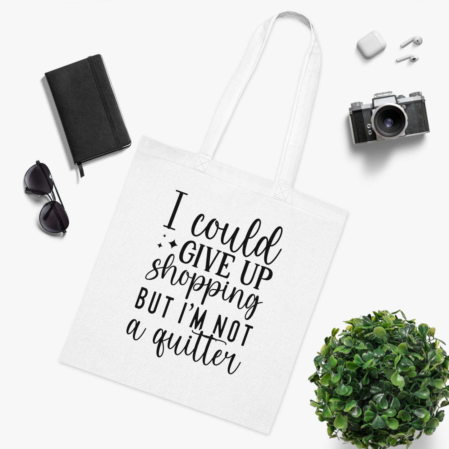 Stylish Motivational Cotton Tote Bag | Perfect for Shopping, Gifts, Everyday Use, Eco-Friendly Lifestyle, Tote, Quote Bag